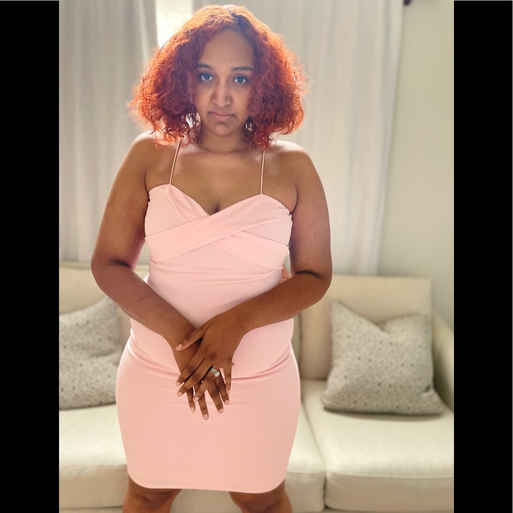Cross Front Midi Dress